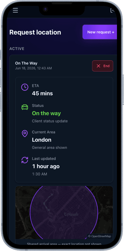 Client ETA member app preview